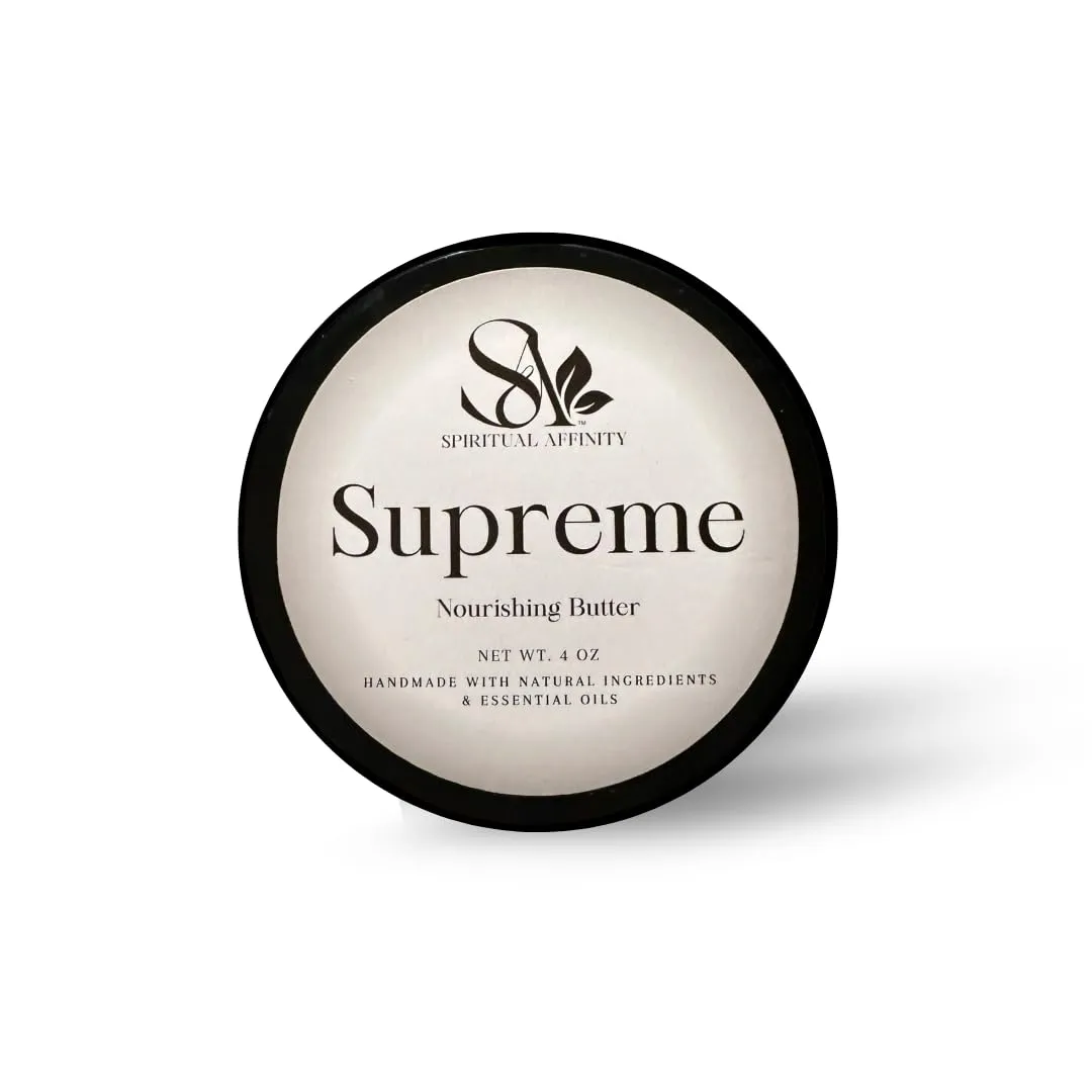 Supreme Body Butter for Women – Hydrating Moisturizer with Shea Butter, Cocoa Butter, Mango Butter & Essential Oils – Nourishing Cream for Dry Skin, Soft & Glowing Skin Care