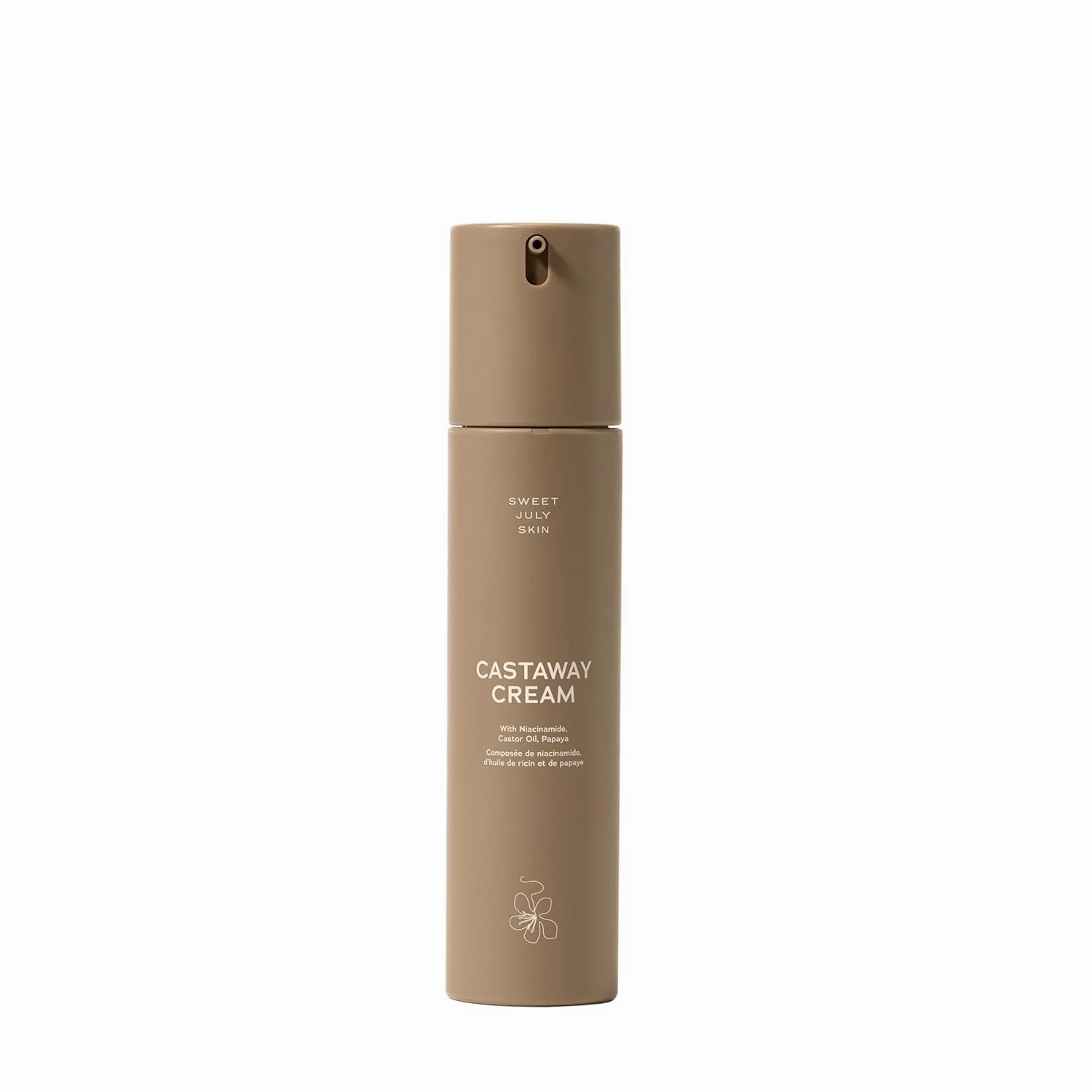 SWEET JULY SKIN Castaway Cream, Niacinamide, Shea Butter, Meadowfoam Seed Oil, Daily Face Cream, Moisturizer for All Skin Types, Hydrating, Anti-Aging, Clean & Fragrance Free 1.7 Fl oz