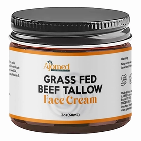Tallow Face Moisturizer NON-GREASY Grass Fed Beef Tallow for Skin Care- Handmade Tallow face Cream-Sensitive & Dry Skin (LAVENDER VANILLA)