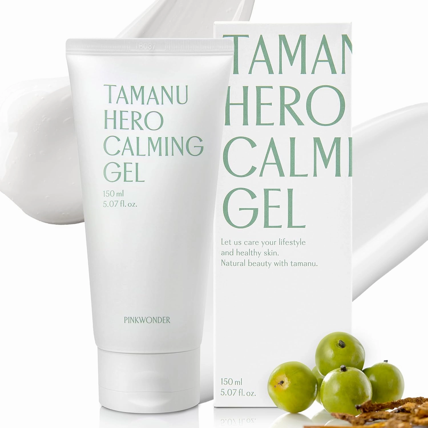 Tamanu Hero Calming Gel 5.07oz (150ml) | Organic Tamanu Gel, Cooling, Soothing Instant Relief for Skin & Sunburn, Sunburn Relief, Alcohol Free, Gel cream, Korean Skincare