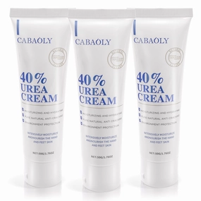 Tangsion Urea Cream 40 Percent for Feet Maximum Strength, Urea Foot & Hand Cream for Dry Cracked, Foot Dead Skin Cuticle Callus Remover Toenail Softener 1.75 Oz（Pack of 3