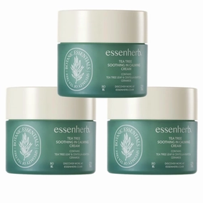 Tea Tree Soothing In Calming Cream | Tea Tree Moisturizer | Calming Cream for Dry, Sensitive, All Skin Types, Korean Skincare (2.70oz * 3 Pack)