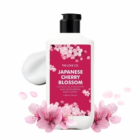 TEH-LOVE CO. Japanese Cherry Blossom Body Lotion 250ml | Hydrating Body Moisturizer for Dry Skin | Infused with Jojoba Oil, Shea Butter & Vitamin E | Non-Greasy Skin Care | 250ml