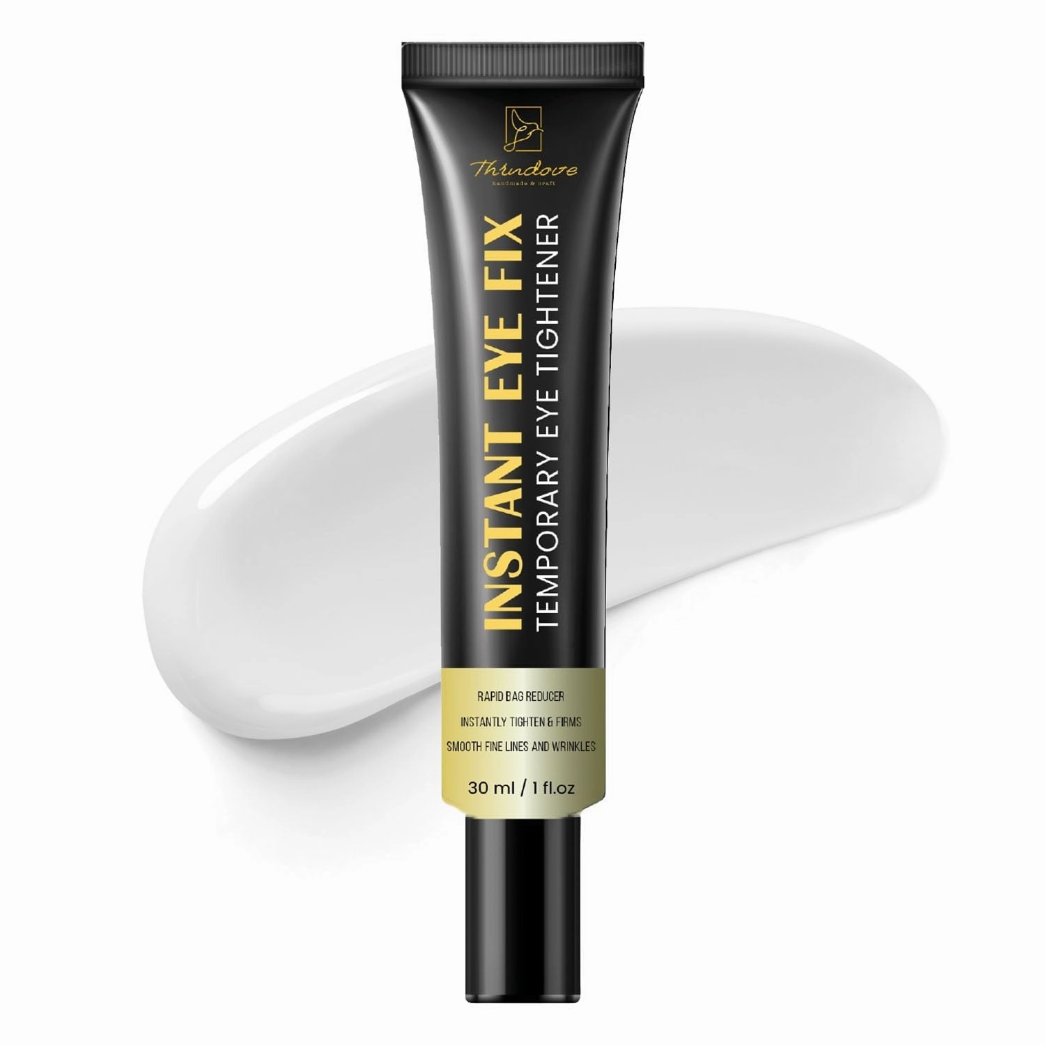 Temporary Instant Eye Tightener Cream: Instantly Reduces Under-Eye Bags, Dark Circles, Puffiness, and Fine Lines for Firmer, Smoother-Looking Skin, 1 Fl Oz