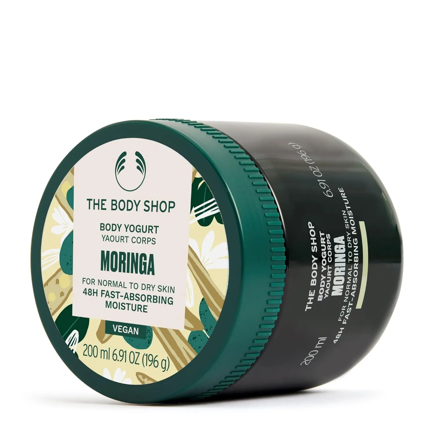 The Body Shop Moringa Body Yogurt, 48hr Moisturizer, 100% Vegan, 6.98 Fl.Oz