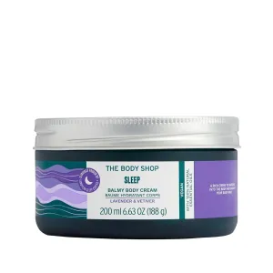 The Body Shop Sleep Balmy Body Cream, Lavender & Vetiver – Body Moisturizer – Preps You to Sleep – Body Vegan – 6.7oz