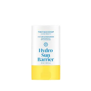 THE FACE SHOP Hydro Sun Barrier 2-in-1 Sunscreen & Moisturizer, Broad Spectrum SPF 45, Korean Sunscreen Skin care, Daily Hydrating Moisturizer for Face with Niacinamide, No White Cast