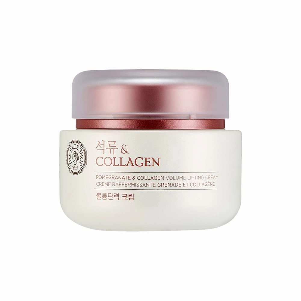 The - F.a.c.e. Shop I Pomegranate & Collagen Volume Lifting Cream, I Anti-Aging Face Moisturizer with Marine Collagen I