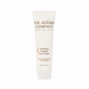 The Jojoba Company Hydrating Day Cream - Moisturizer for All Skin Types - Improves Skin Elasticity - Fast Absorbing - Softens & Smooths - 50ml