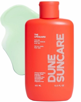 The Lifeguard - Miracle Rescue Aloe Vera Gel for All-Over Sunburn Relief, Instantly Cooling, Hydrating Moisturizer, Non-Sticky, Fragrance Free (5.5 Fl Oz)