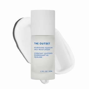 The Outset Nourishing Squalane Daily Moisturizer - Gentle Fragrance Free Non-Comedogenic Cream - Barrier Repair, Hydrating - Clean, Vegan, Gluten Free - All Skin Types, Sensitive Skin - 1 fl oz