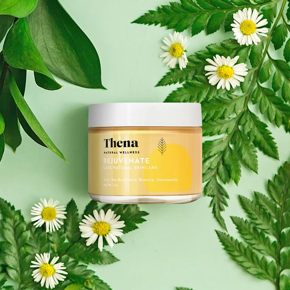 THENA Rejuvenate Facial Cream Moisturiser Natural & Organic Skincare Anti aging Day Cream