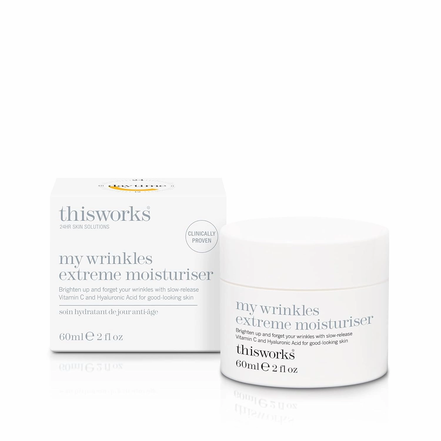 THISWORKS My Wrinkles Extreme Moisturiser, Face Moisturizing Cream with Vitamin C and Hyaluronic Acid, 2 Ounce (60ml)