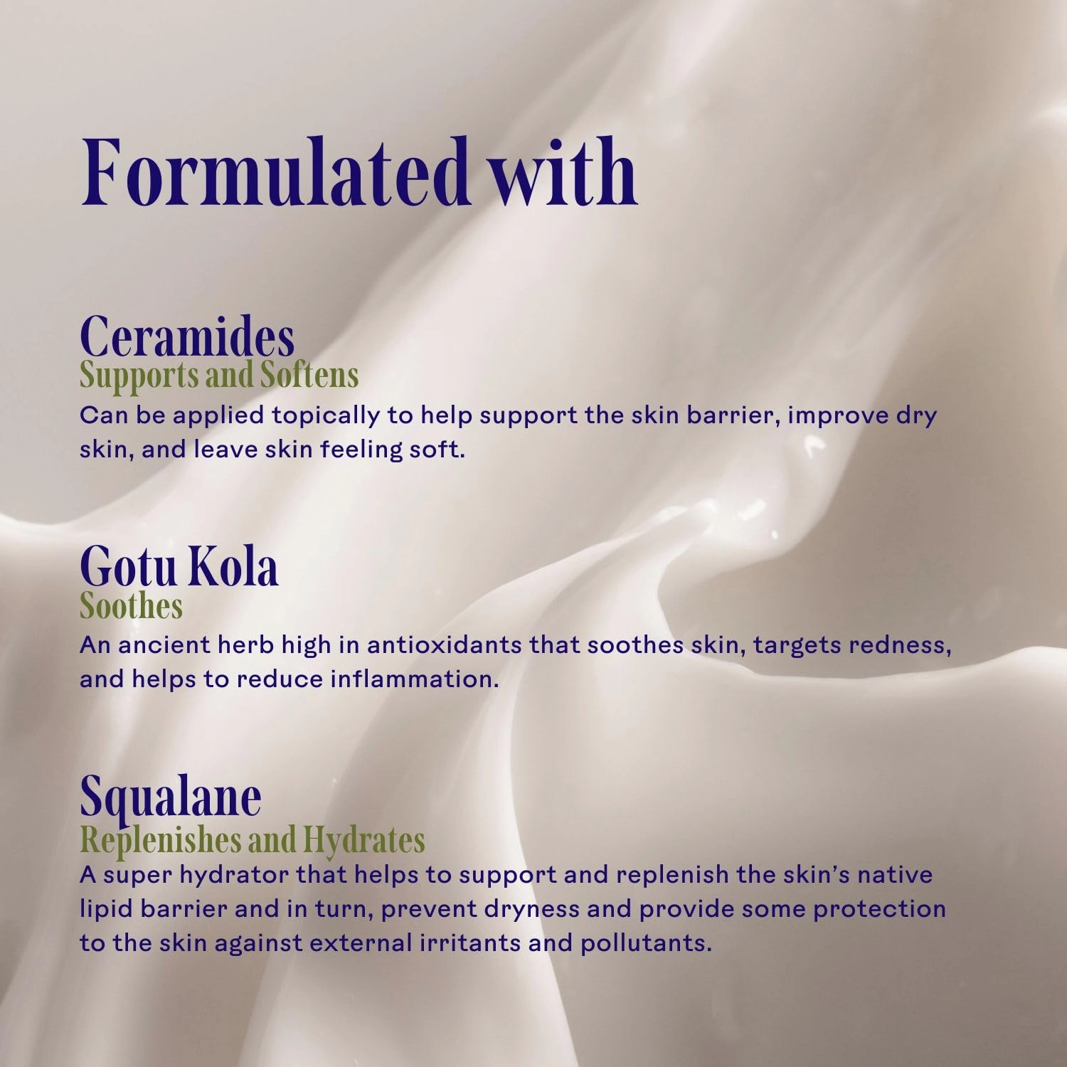 Three Ships Restore Barrier Repair Cream with Ceramides   Gotu Kola - Supports Skin Barrier, Soothes Redness, Lightweight Daily Face Moisturizer (40g)