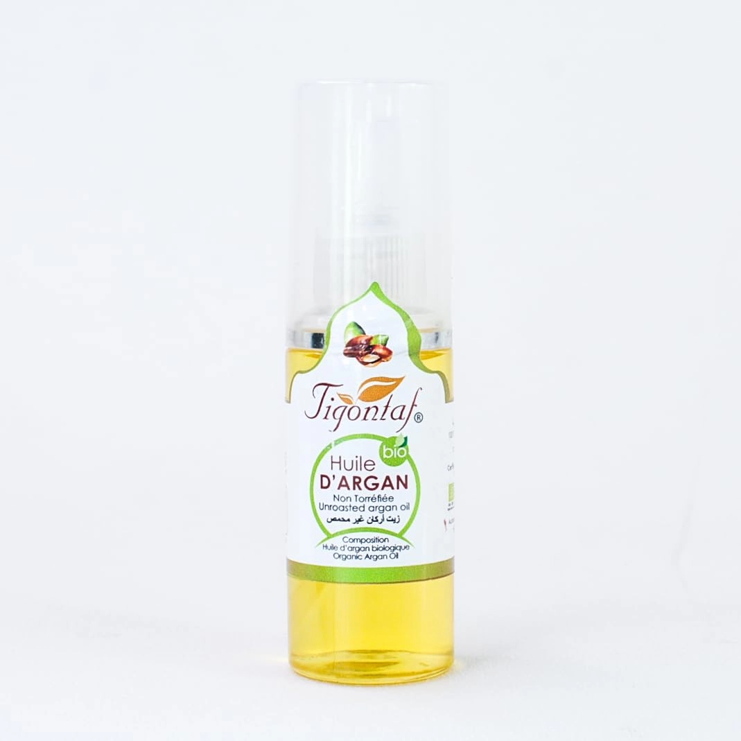 Tigontaf Organic Moroccan Argan Oil – 100% Pure, USDA Certified, Cold-Pressed | Premium Grade Moisturizer for Hair, Skin, Face, Body & Scalp Natural Treatment for Dry, Damaged Hair – 60 mL/2 fl oz