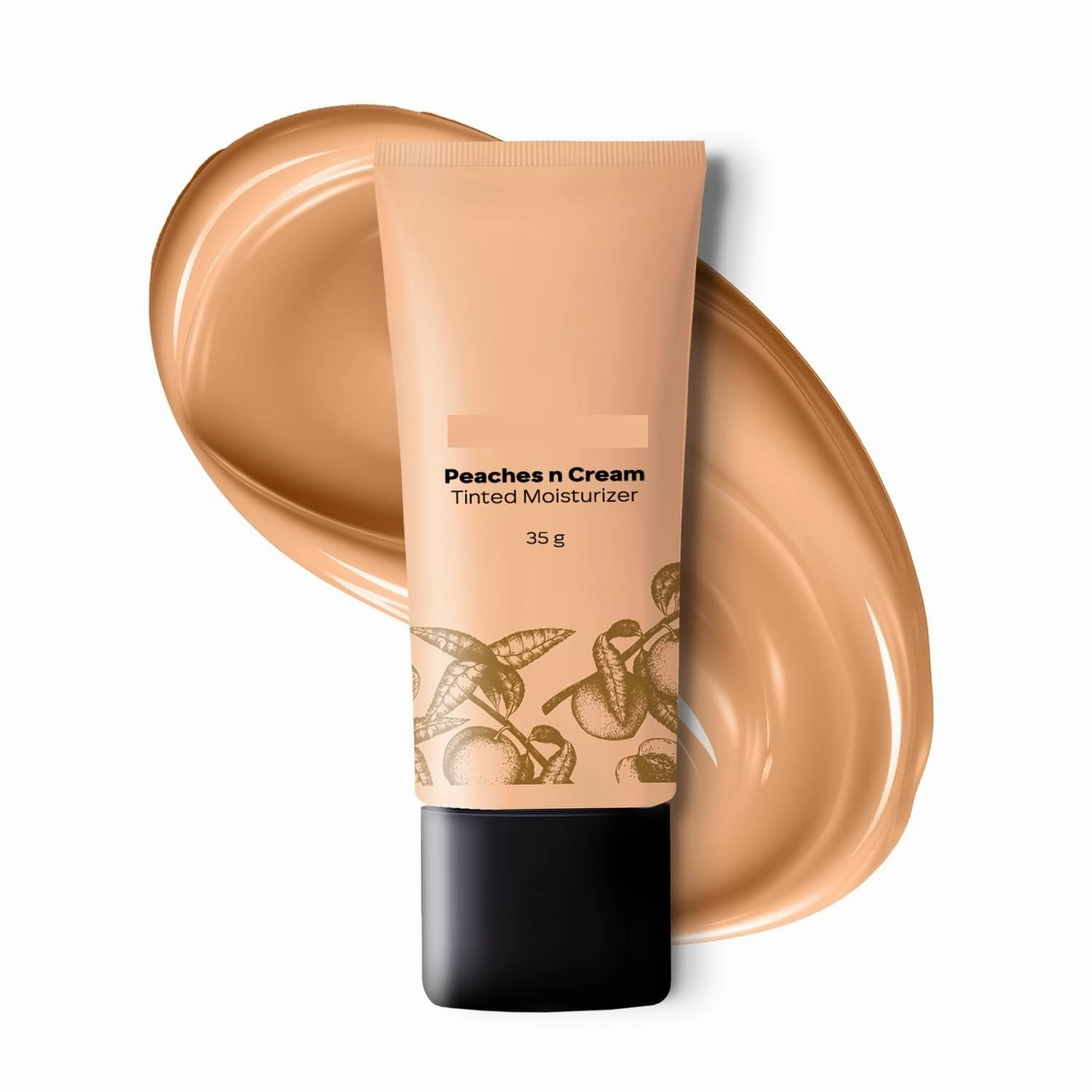 Tinted Moisturizer - Peaches N Cream - Beige 02, 35g | Hydrating, Lightweight, Non-Oily with Natural Glowy Finish | Sheer Buildable Coverage for Daily Use | BB Cream For All Skin Types