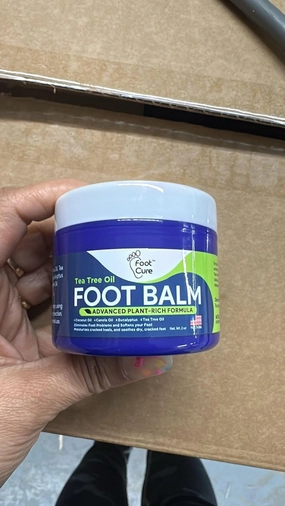 Toenail Care & Hydrating Foot Balm – Moisturizer for Dry, Cracked Feet – Instantly Nourishes & Soothes Irritated Skin – Enriched with Tea Tree Oil