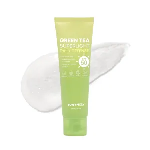 TONYMOLY Green Tea Korean Sunscreen for Face, Travel Size Sunscreen SPF 50, Non-Greasy & No White cast, Daily Broad Spectrum UV Protection with Niacinamide, Panthenol & Hyaluronic Acid, 50ml