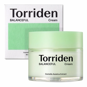 Torriden BALANCEFUL Cream 80ml (2.70 fl.oz.) | Soothing and Nourishing Moisturizer for Oily and Sensitive SKin | 5D CICA, Hydrolyzed Hyaluronic Acid, Panthenol