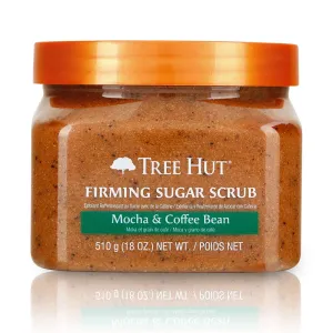 Tree Hut Ultra Hydrating and Exfoliating Sugar Scrub Mocha & Coffee Bean for Nourishing Essential Body Care, 18 Ounce