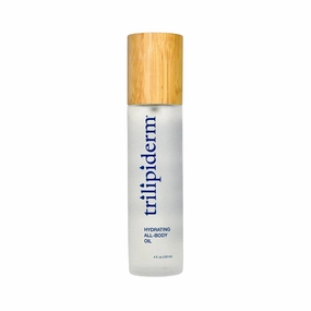 Trilipiderm Hydrating All-Body Oil – Ultra-Moisturizing, Vitamin-Rich Lipid Replacement, 4oz. Glass and Bamboo Spray Bottle