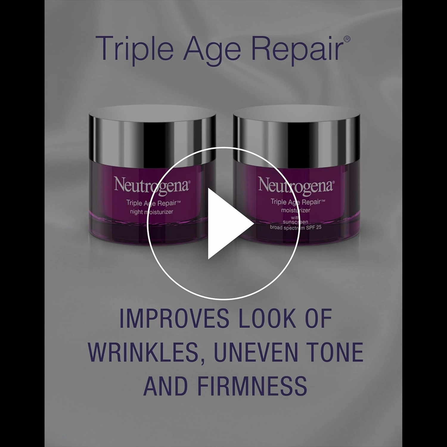 Triple Age Repair Anti-Aging Daily Facial Moisturizer with SPF 25 Sunscreen & Vitamin C, Firming Anti-Wrinkle Face & Neck Cream for Dark Spots, Glycerin & Shea Butter, 1.7 Oz