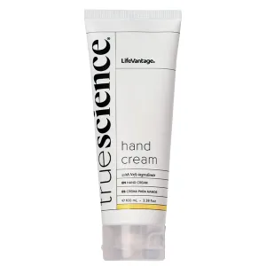 TrueScience Hand Cream (100ml) Nourishing Hydration for Dry Hands, with Shea Butter, Aloe Vera Juice, Sunflower Seed Oil, Vitamin Complex, and Nrf2 Actives in an Invigorating Citrus-Ginger Fragrance
