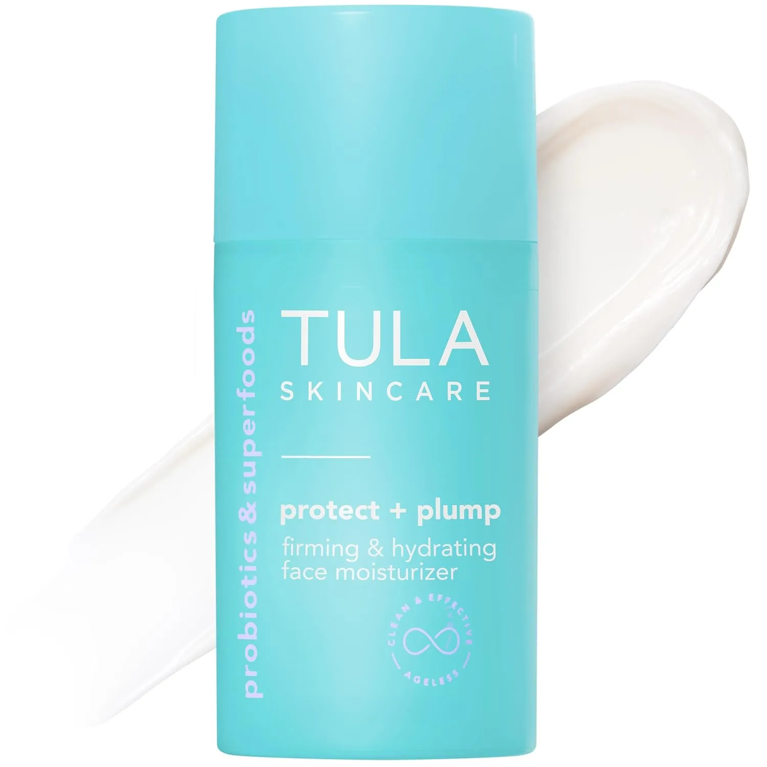 TULA Skin Care Protect   Plump Firming & Hydrating Face Moisturizer - Skincare-First, Daily Ageless Moisturizer, Minimizes the Look of Wrinkles & Fine Lines, 1.6 oz.