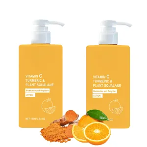Turmeric & Vitamin C Body Lotion For Women & Men,TurmericLotion,Anti Aging VitaminCLotion,Turmeric & VitaminCCream Brightening Body Lotion & Face Moisturizer,Refreshing & Non-Greasy