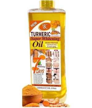 Turmeric Oil Super Whitening Face & Body Moisturizer Nourishing Anti-aging Correct Spots Wrinkle Skincare Essential oil 1000ML/35.19