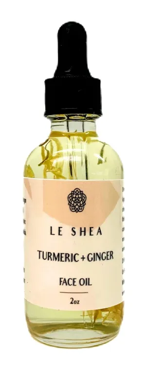 Turmeric Oil with Ginger Oil, Argan Oil, Rosehip Oil, Infused Calendula Herb, Dark Spot Serum Cleanses Skin Fight Acne Even Tone Scars Natural Glow Body Face Skin Hair 2 oz