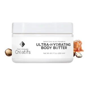 Ultra-Hydrating Body Butter with Shea Butter, 8.5 fl. oz., Salted Caramel and Macadamia Scent, Deep Moisturizing, Soothes, Repairs, and Nourishes Skin