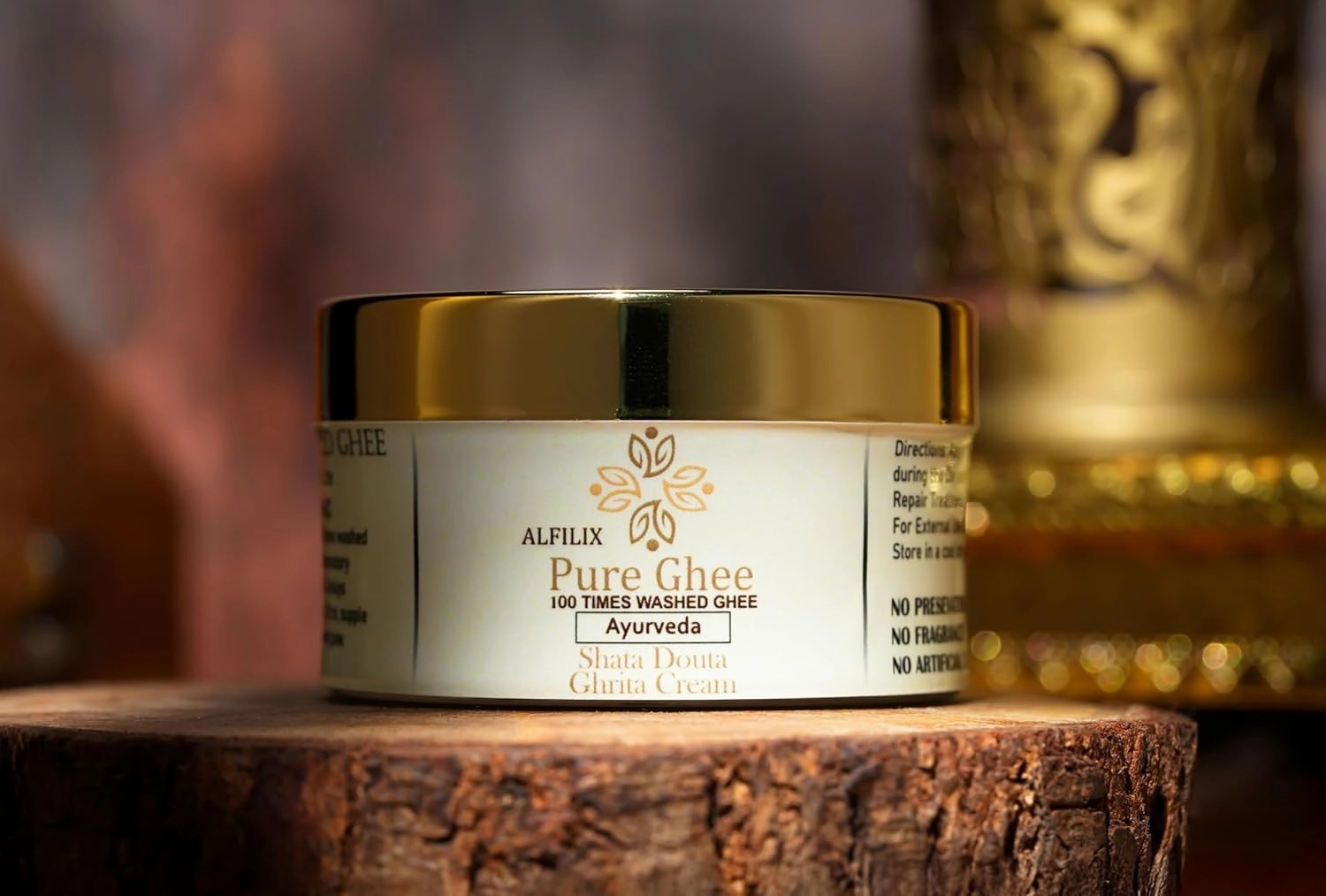 Ultra-Rich Moisturizer Shata Dhauta Ghrita - 100 Times Washed Ghee | Ancient Skin Repair Night Cream | Night Face Cream | Natural Moisturizer | Ayurvedic Remedy for Dryness and Wrinkles