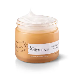UPCIRCLE Face Moisturiser with Argan Powder 1.7oz - Nourishing Day Cream - Vitamin E, Aloe Vera, Glycerin, Shea   Coconut Butter - Natural, Vegan   Cruelty-Free