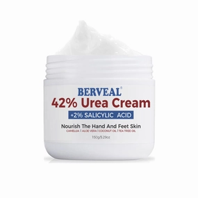 Urea Cream with 2% Salicylic Acid Foot Cream for Dry Cracked Heels, Heel Care Cream 5.29 Oz (Pack of 1)
