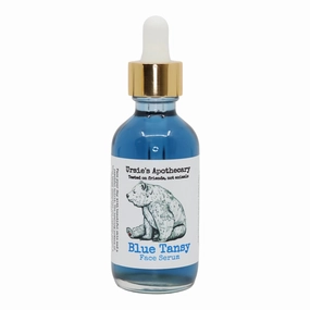 Ursie's Apothecary Blue Tansy Face Serum: Skin-Balancing Moisturizer for sensitive skin. Blue Tansy is calming and can reduce, antioxidant rich, Plant-based, Vegan, Cruelty-free, 60 mL / 2 oz