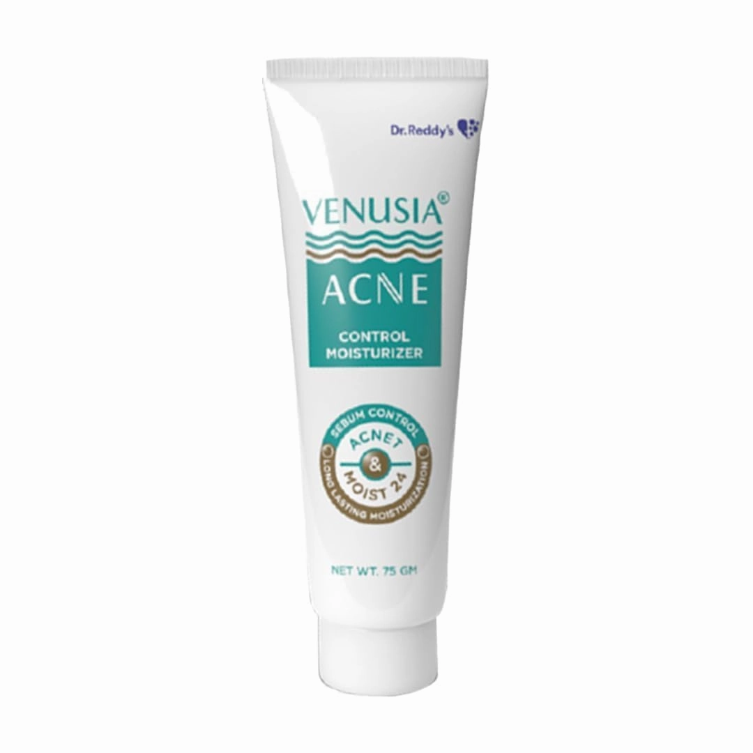 V'ENUSIA Acne Control Moisturizer I For Oily & Acne Prone Skin I Prevents Acne Breakouts|Oil Free, Non Sticky I 75 Gram