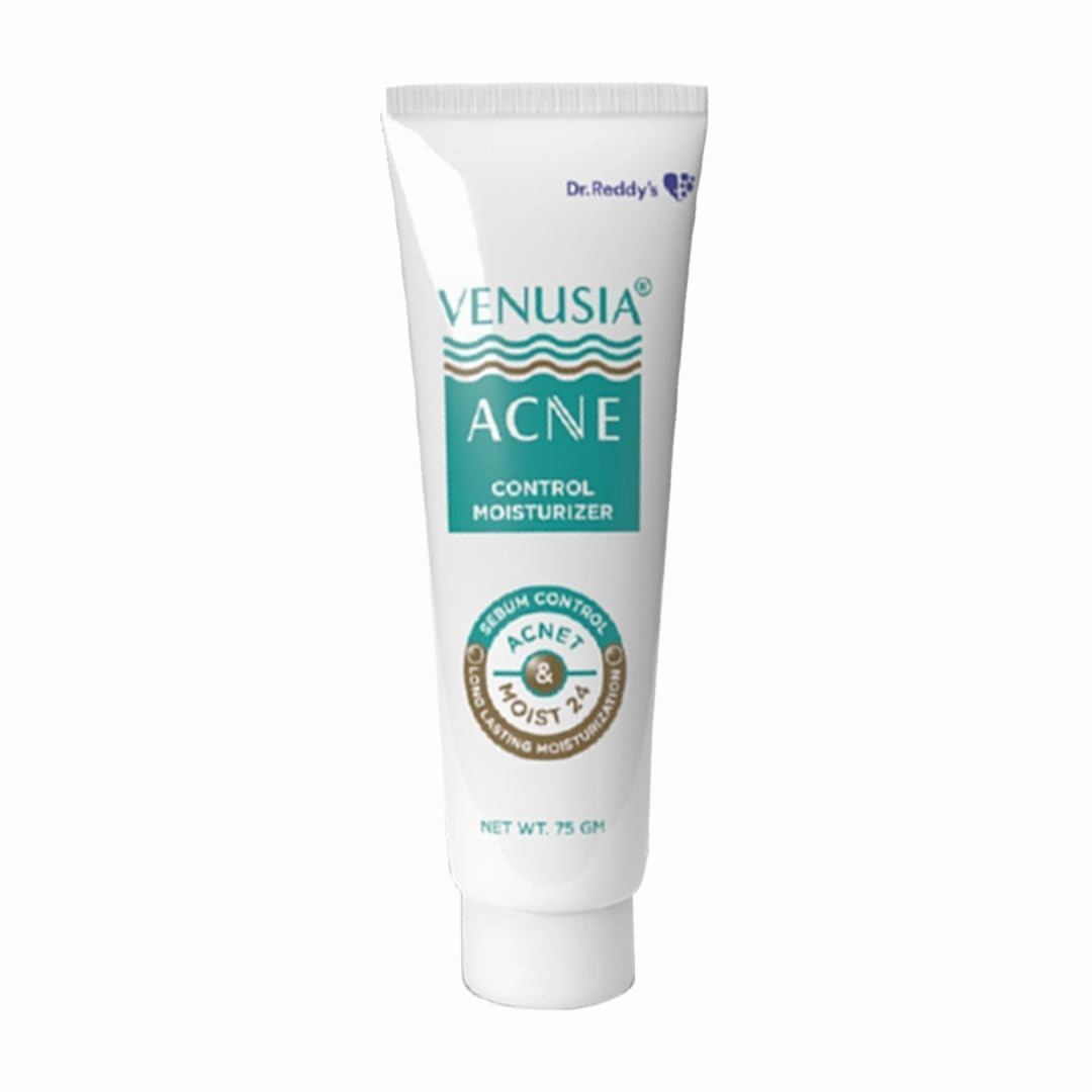V'ENUSIA Acne Control Moisturizer I For Oily & Acne Prone Skin I Prevents Acne Breakouts|Oil Free, Non Sticky I 75G