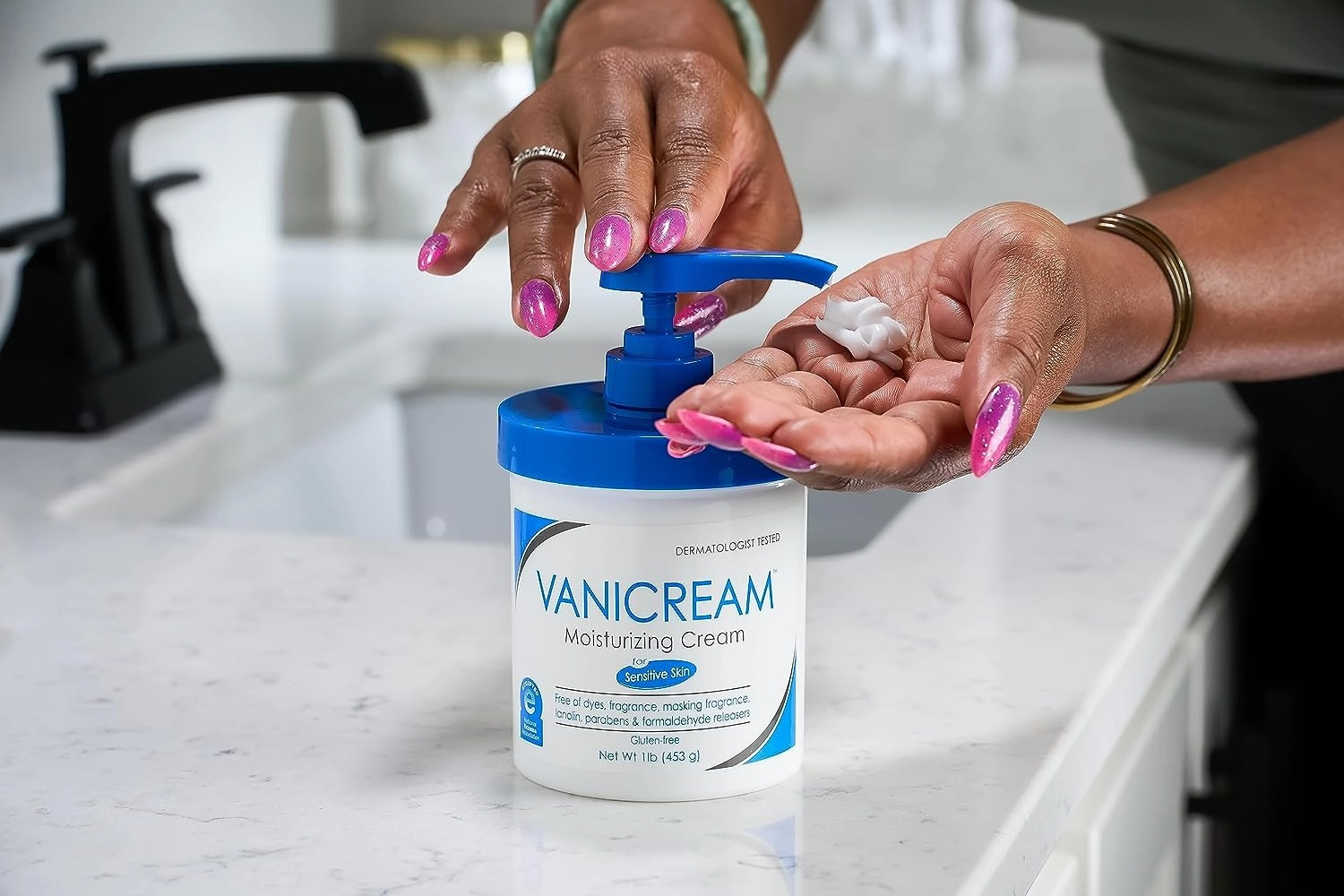 Vanicream Moisturizing Cream with Pump, 16 Ounce & Facial Moisturizer with SPF, 2.5 Ounce