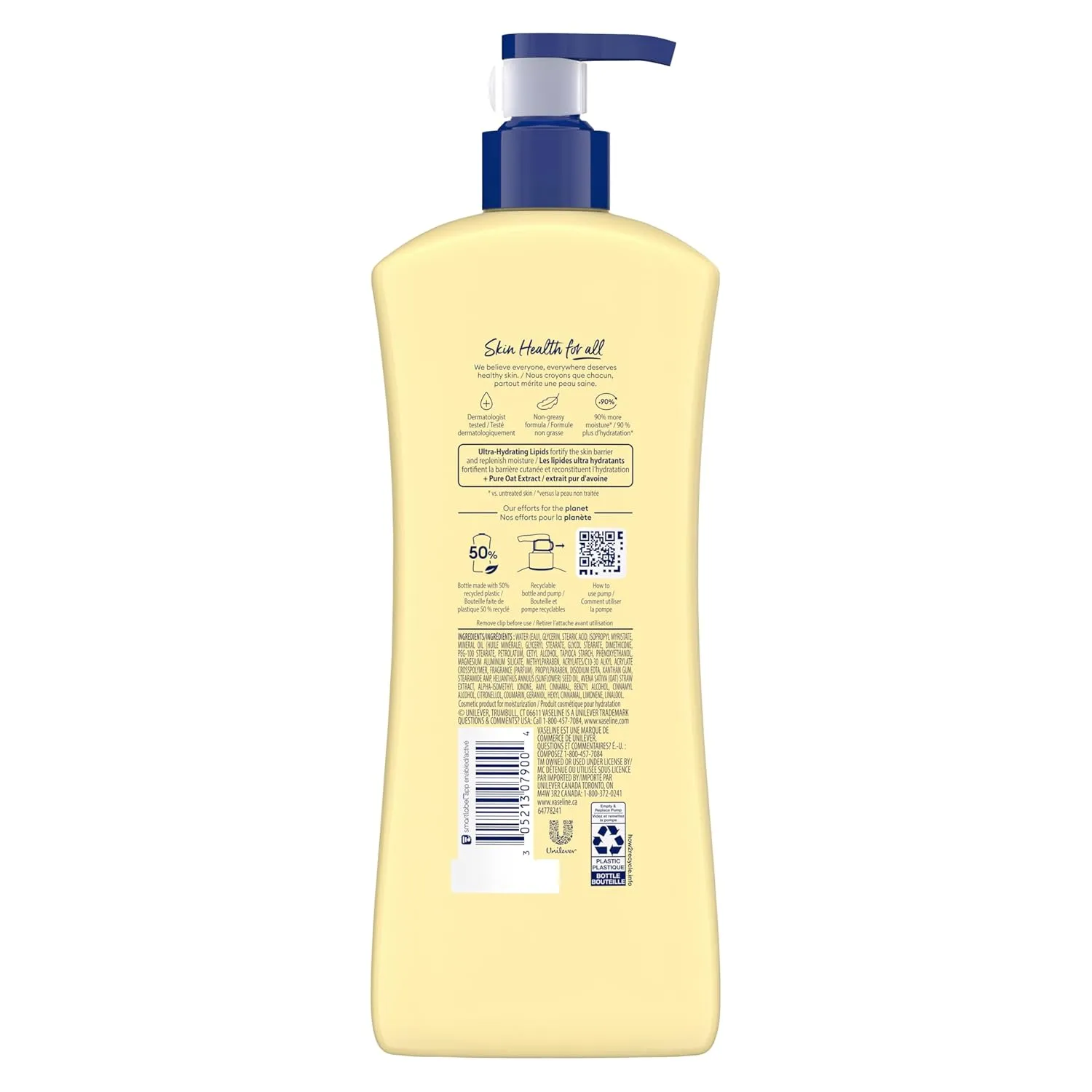 Vaseline Intensive Care Nourishing Moisture Body Lotion 3 Pk Made with Ultra-Hydrating Lipids   Pure Oat Extract for Dry Skin, for Nourished, Healthy-Looking Skin 20.3 oz