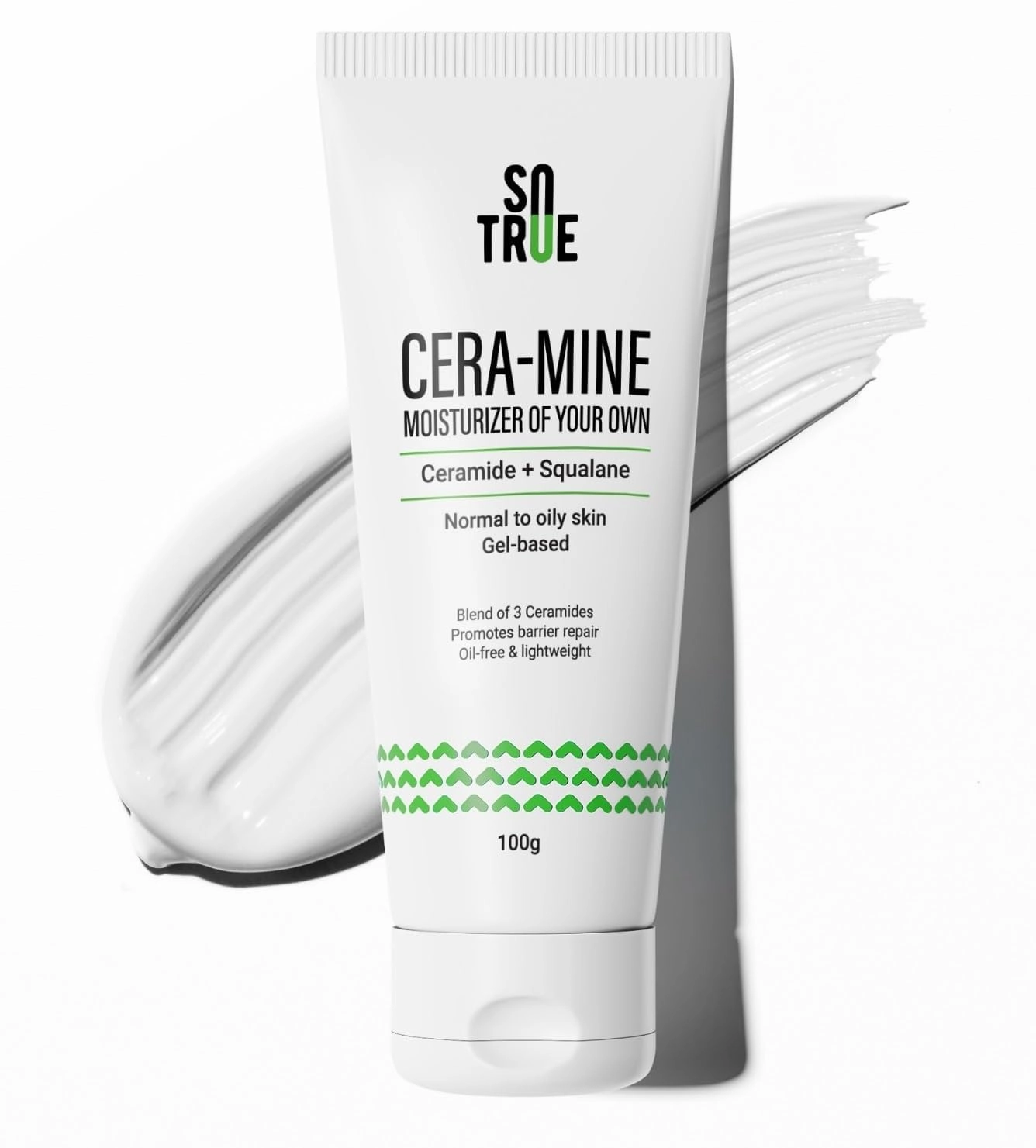 VEDA Ceramide Gel Face Moisturizer for Oily & Acne Prone Skin | Oil-Free Gel Moisturizer With Squalene |Fast Absorbing For Women & Men | 100g