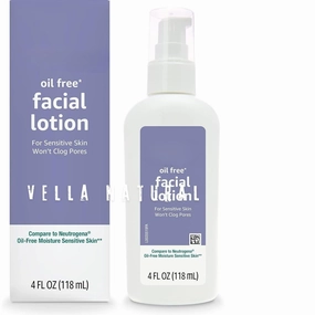 Vellanatural Oil-free Facial Moisturizer for Sensitive Skin, Fragrance Free 118ml