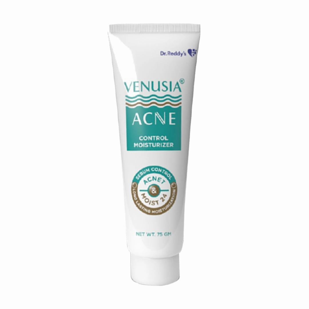 VEN'USIA Acne Control Moisturizer I For Oily & Acne Prone Skin I Prevents Acne Breakouts|Oil Free, Non Sticky I 75G