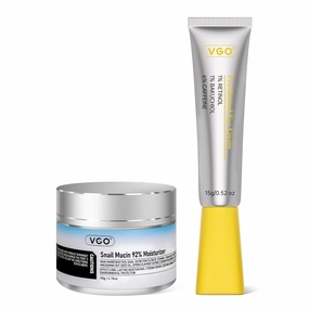 VGO Snail Mucin 92% Moisturizer   1% Pure Retinol Eye Cream