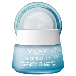 VICHY Minéral 89 Matte Sorbet Face Moisturizer For Oily Skin, Mattifying Moisturizer, Hyaluronic Acid   Niacinamide   Salicylic Acid, Shine Control, Non-Greasy Refreshing Gel Moisturizer
