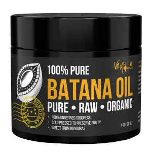 Vie Naturelle 100% Pure Batana Oil for Hair Growth from Honduras – Organic Raw Unrefined – Natural Moisturizer for Skin & Hair – Traditionally Cold-Pressed from Honduran Palm Nut
