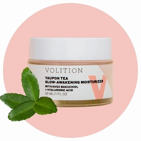 Volition Beauty Yaupon Tea Glow-Awakening Moisturizer with Hyaluronic Acid   Bakuchiol | Vegan, Paraben-Free & Cruelty-Free (Travel Size (1 oz))