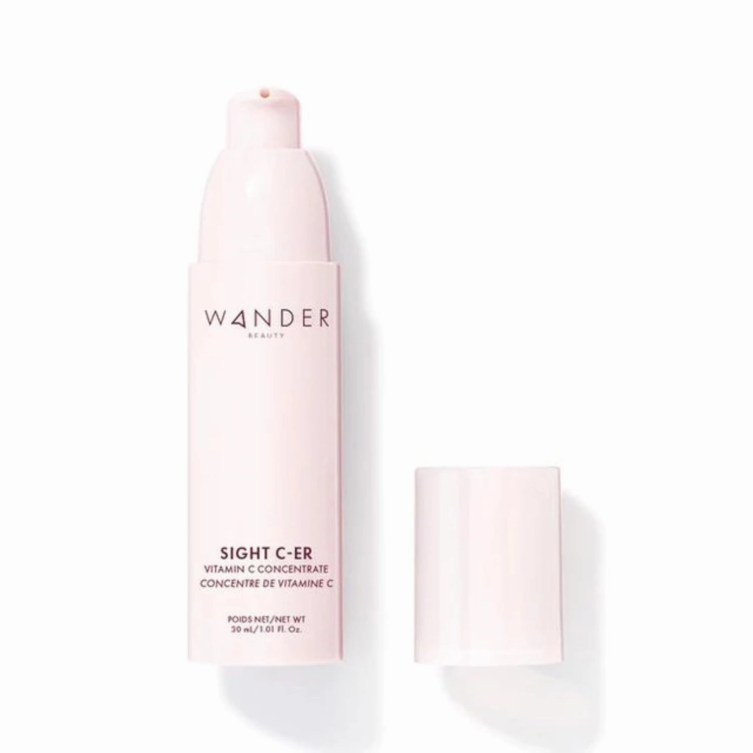 Wander Beauty Sight C-er Vitamin C Concentrate - 20% Vitamin C Cream to Plump, Brighten, & Hydrate Face - Brightening Moisturizer with Vitamin E, Kakadu Plum, Niacinamide, & Hyaluronic Acid - 1.01 oz