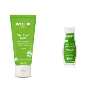 Weleda Skin Food Light Body Cream 2.5oz and Skin Food Body Lotion 6.8oz Moisturizers