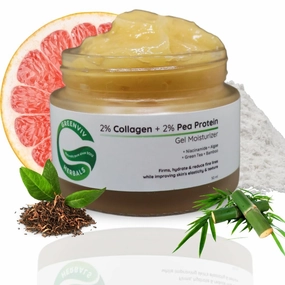 WF Collagen and Pea Protein Gel Moisturizer, Anti-Aging Face Cream with Niacinamide and Green Tea, 1.7 fl oz